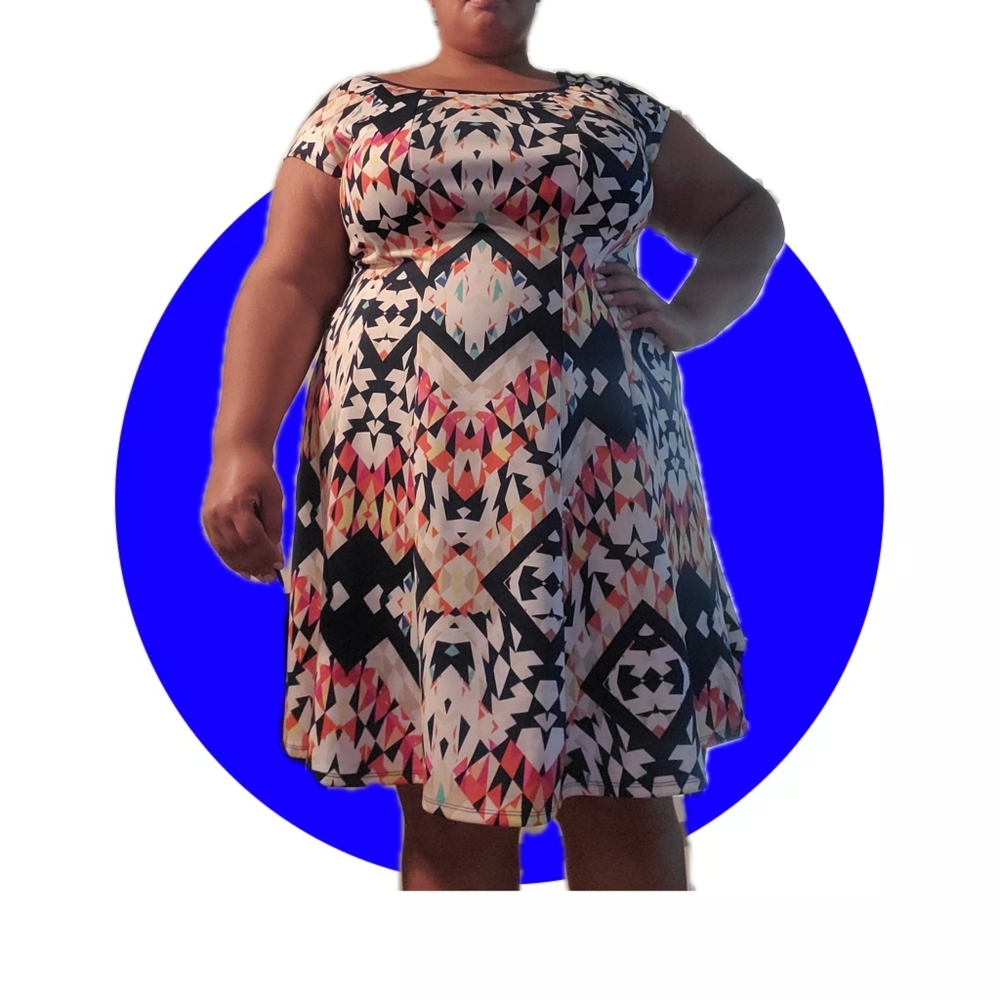 A-line plus size dress